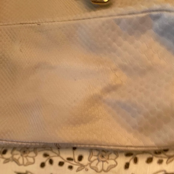 EUC Cole Haan Perry Street Casey Ivory Python Drawstring Hobo - Picture 4 of 11